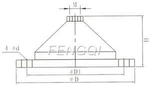 XBC TYPE DIESED ENGINE FIRE PUMP BASE MOUNTING DIMENSIONS Drawing