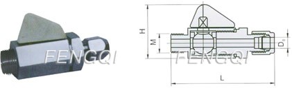 QY-2 Socket type ball valve diagram