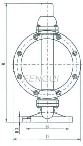 Engineering Plastic diaphragm pump diaphragm pump Drawing 1