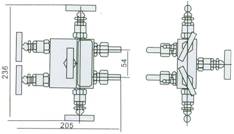 Structure of WF1/2 5-Valve Manifold pic 2 