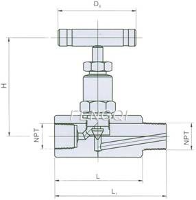 Structure of Screwed Bonnet Needle Valves, Rising Plug, General Utility Service pic 1