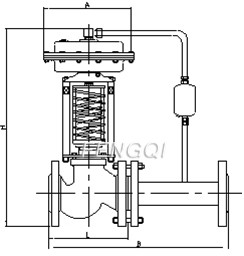 Self-reliance Pressure Regulator Dimensions Diagram