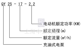 QY潜水泵 型号意义