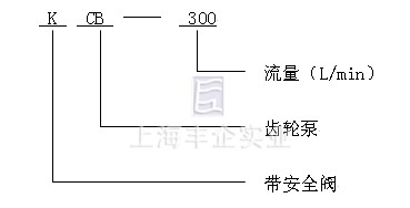 KCB、2CY齿轮油泵 型号意义