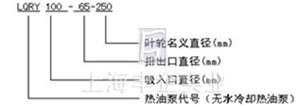 LQRY导热油泵型号说明