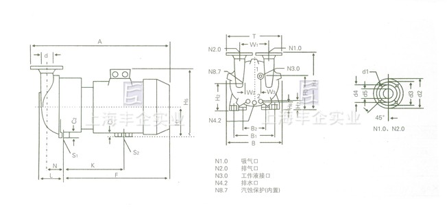 SKA系列水环式真空泵 结构图2