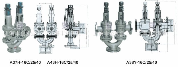A37/A38/A43型双联弹簧式安全阀