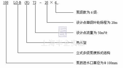 LG-B多级泵型号意义