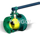 Cast steel floating ball valve