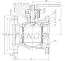 One piece reduced port floating ball valve