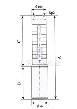 SP8不锈钢多级深井潜水电泵外形尺寸图