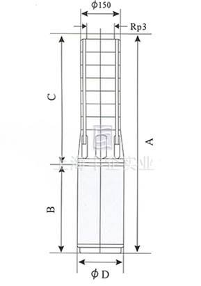 SP42不锈钢多级深井潜水电泵外形尺寸图