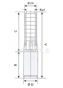 SP60不锈钢多级深井潜水电泵外形尺寸图