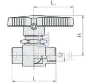 Q11SAF-64内螺纹球阀 结构图