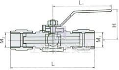 QG·M1压力表球阀 结构图