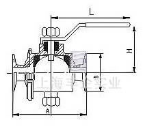 卫生级快装球阀 结构图