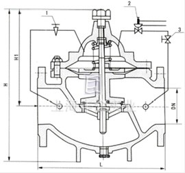 800X 压差平衡阀 结构图