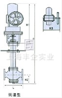 气动活塞式快速切断阀 外形尺寸图2