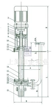 FYW液下泵 结构图2