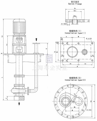 SFY立式液下泵结构图