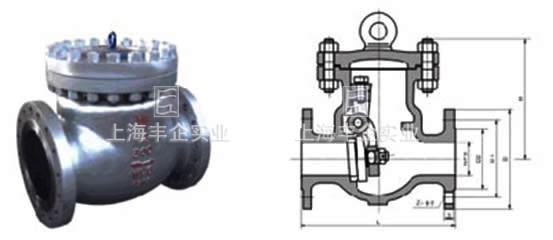 DH44Y低温止回阀外形尺寸图
