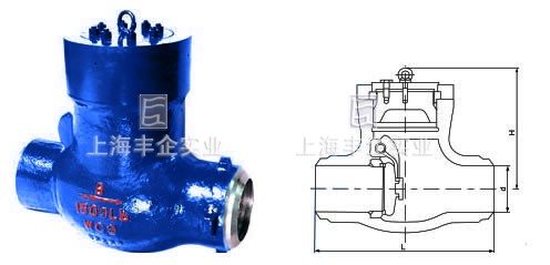 美标电站旋启式止回阀外形尺寸图