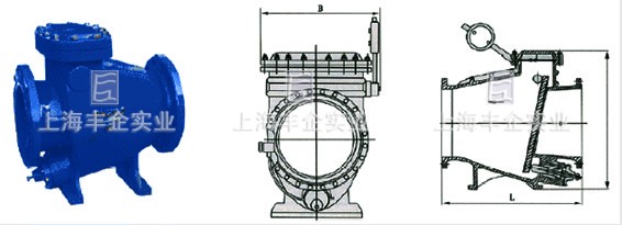 HH44微阻缓闭止回阀外形尺寸图